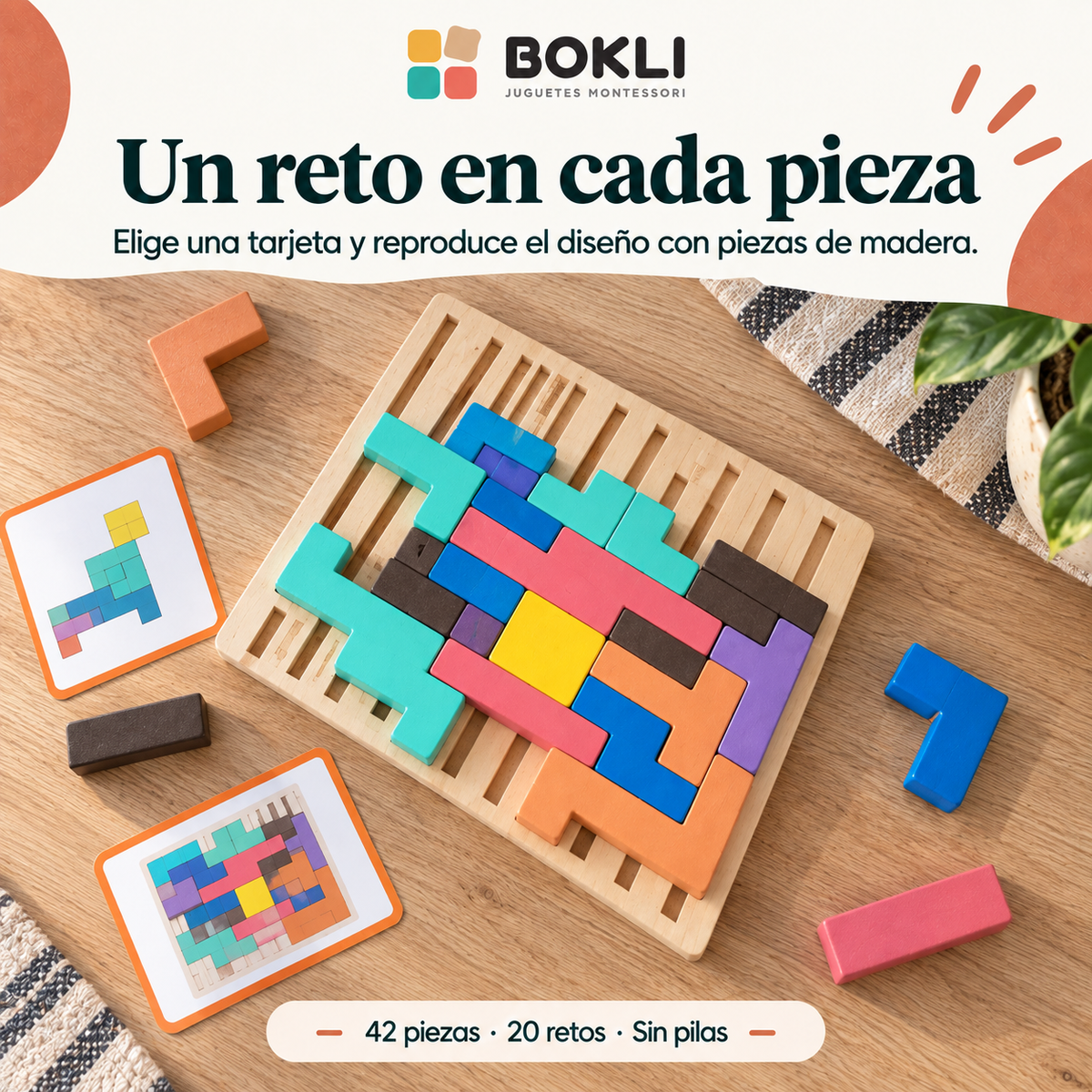BOKLI — Rompecabezas Montessori +3 años